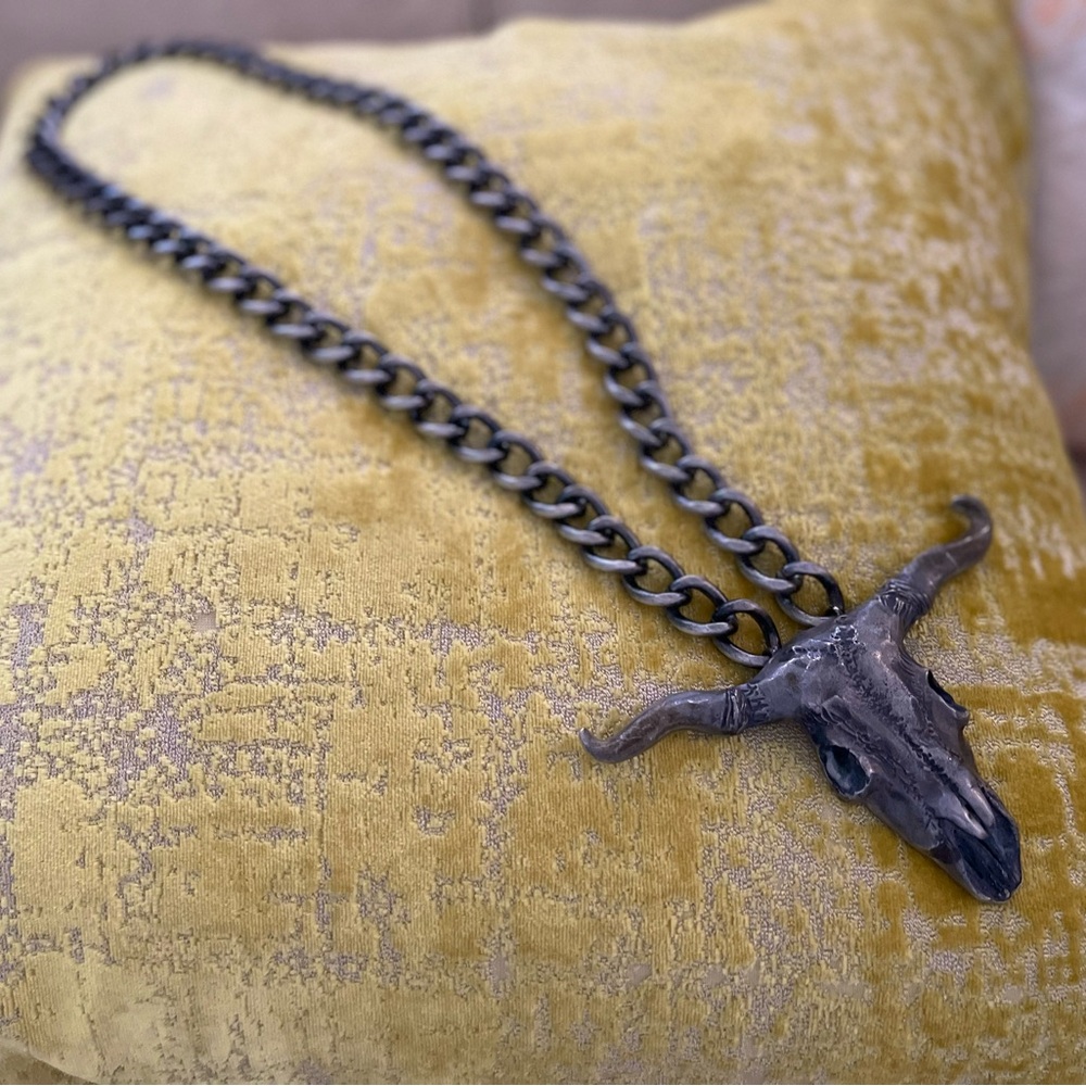 Haute Hippie STATEMENT skull necklace
